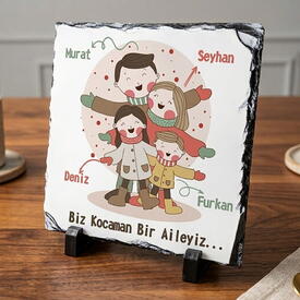  - Biz Kocaman Bir Aileyiz Dekoratif Taş