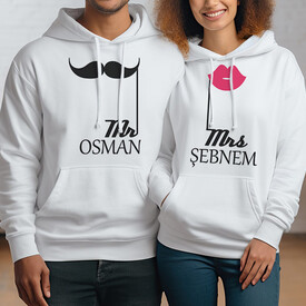 Bizim Büyük Aşkımız Kapşonlu Sevgili Sweatshirt - Thumbnail