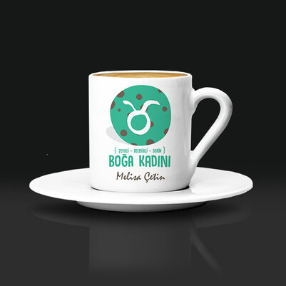 Boğa Burcu Kadınına Hediye Kahve Fincanı - Thumbnail