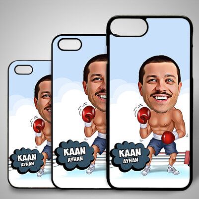  - Boksör Karikatürlü Iphone Kapak