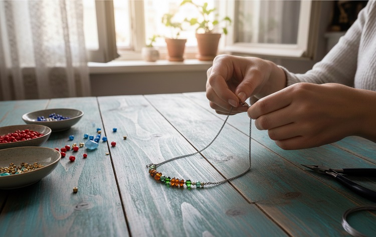 Boncuklardan Kolye Nasıl Yapılır