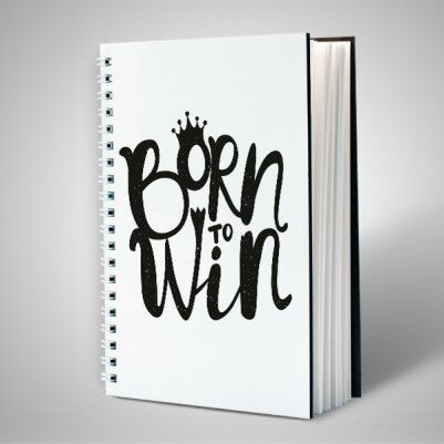 Born To Win Motto Defter - Thumbnail