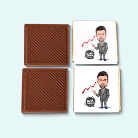 Broker Erkek Karikatürlü Çikolata Kutusu - Thumbnail