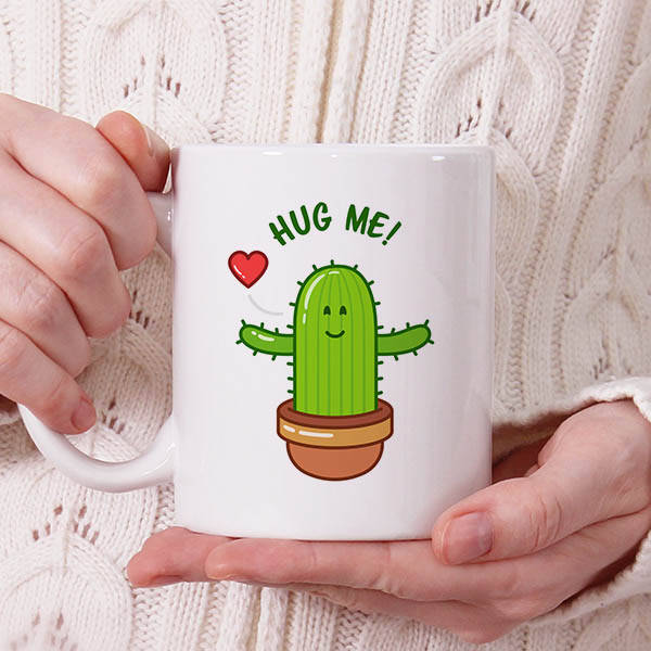 Cactus In Love Tasarım Kupa Bardak