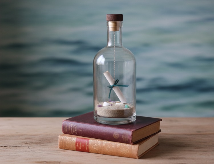 Cam Şişeden El Yapımı Özel Mesajlı Hediye