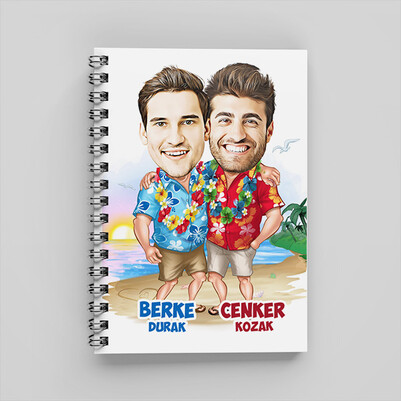 Candan Kankiler Karikatürlü Defter - Thumbnail