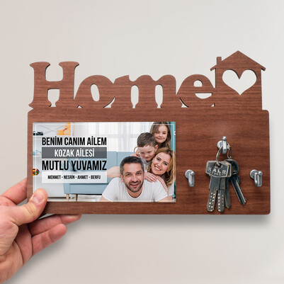 Canım Ailem Home Anahtarlık Askısı - Thumbnail