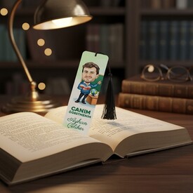  - Canım Öğretmenim Karikatürlü Kitap Ayracı