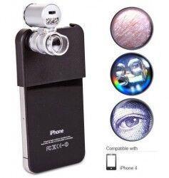 Cep Telefonları için Mini Mikroskop - 60x Zoom - Thumbnail