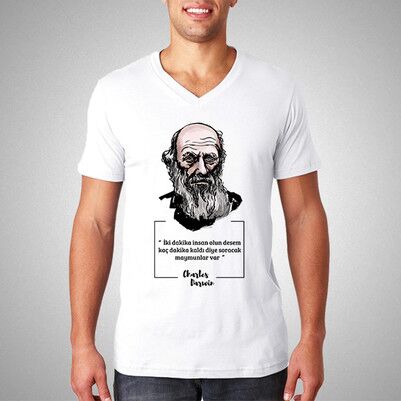  - Charles Darwin Esprili Tişört