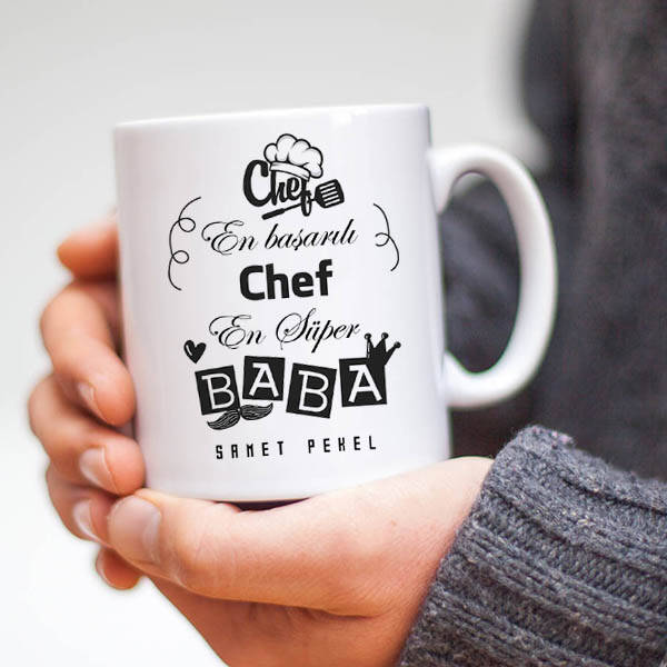 Chef Babalara Özel Kupa Bardak