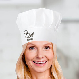 Chef Tasarım Şapkalı Mutfak Önlüğü - Thumbnail