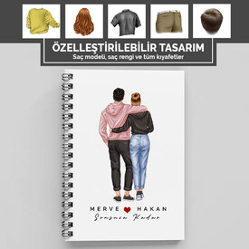 Çiftlere Özel Özelleştirilebilir Defter - Thumbnail