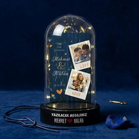  - Çiftlere Özel Tasarımlı Işıklı Fanus