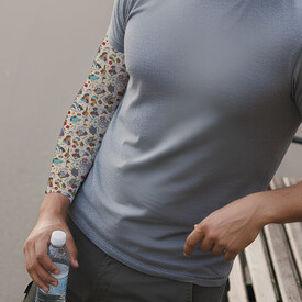 Çılgın Motorcu Tasarım Erkek Kol Çorabı - Thumbnail