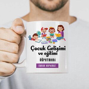 Çocuk Gelişimi Öğretmenlerine Özel Bardak - Thumbnail