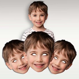 Çocuklara Özel Karton Yüz Maskesi - Thumbnail