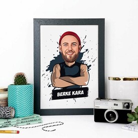 Cool Erkek Karikatürlü Çerçeve - Thumbnail