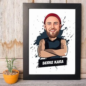 Cool Erkek Karikatürlü Çerçeve - Thumbnail