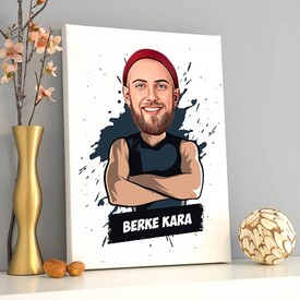 Cool Erkek Karikatürlü Kanvas - Thumbnail