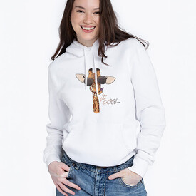 Cool Giraffe Kapşonlu Kadın Sweatshirt - Thumbnail