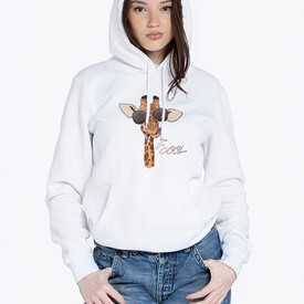 Cool Giraffe Kapşonlu Kadın Sweatshirt - Thumbnail