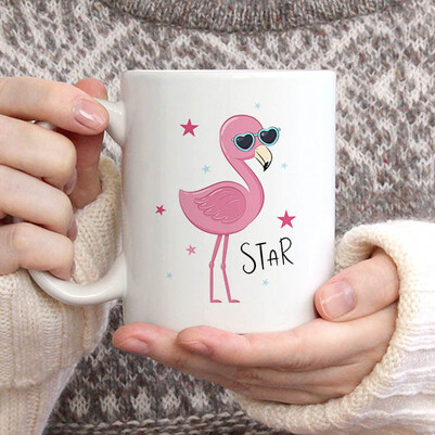 Cool Pink Bird Tasarım Kupa Bardak - Thumbnail