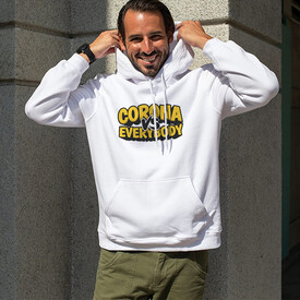  - Corona Tasarımlı Kapşonlu Sweatshirt