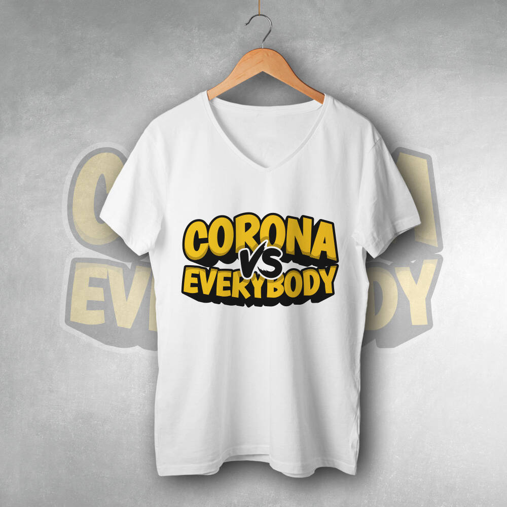 Corona vs Everybody Unisex Tişört