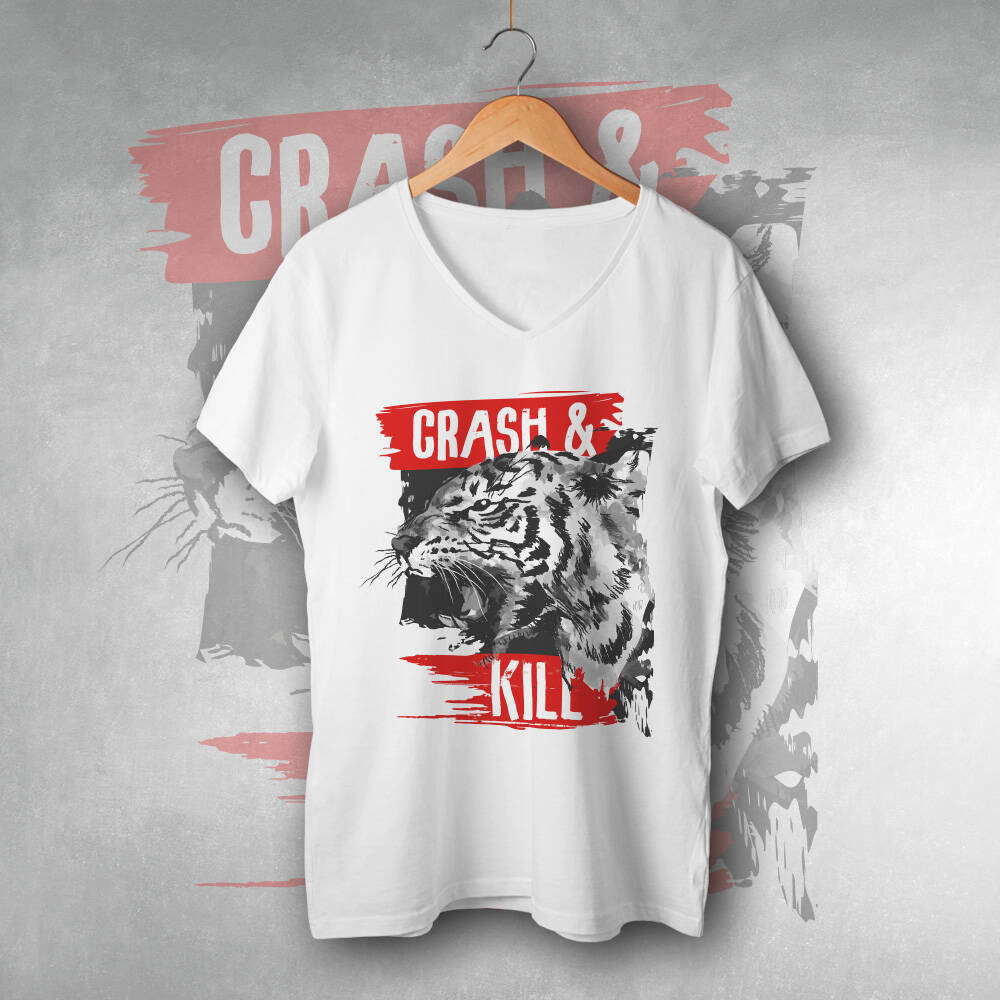 Crash and Kills Tasarımlı Tişört