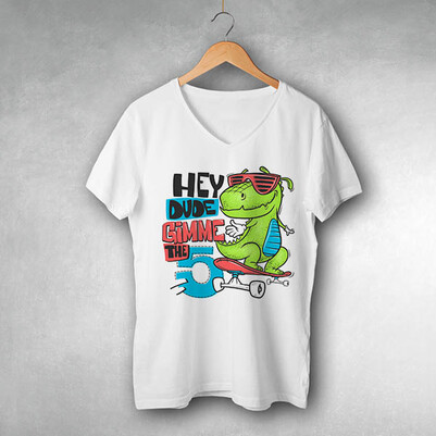  - Cute Dinosaur Tasarım Tişört