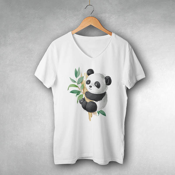 Cute Panda Tasarım Tişört