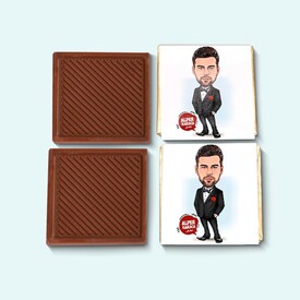 Damat Karikatürlü Çikolata Kutusu - Thumbnail