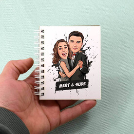  - Dans Eden Çiftler Karikatürlü Defter