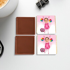 Dansçı Kız Çocuk Karikatürlü Çikolata Kutusu - Thumbnail