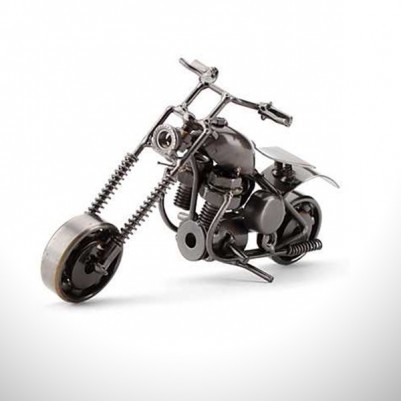 Dekoratif Metal Motosiklet Biblo - Thumbnail