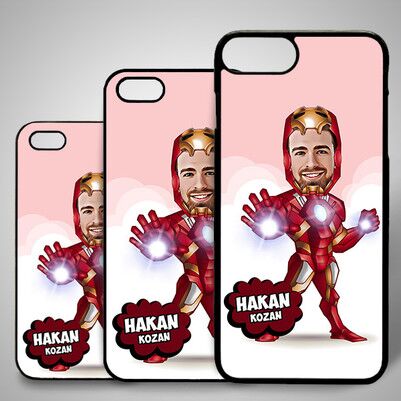  - Demir Adam Karikatürlü Iphone Kapak