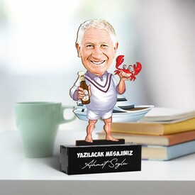  - Deniz Aşığı Baba Karikatürlü Biblo