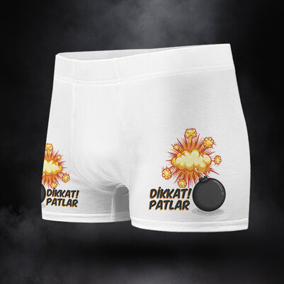 Dikkat Patlar Erkek Boxer - Thumbnail