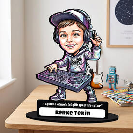  - Dj Erkek Çocuk Karikatürlü Biblo
