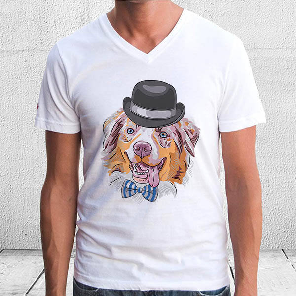 Dog In A Hat Tasarım Tişört