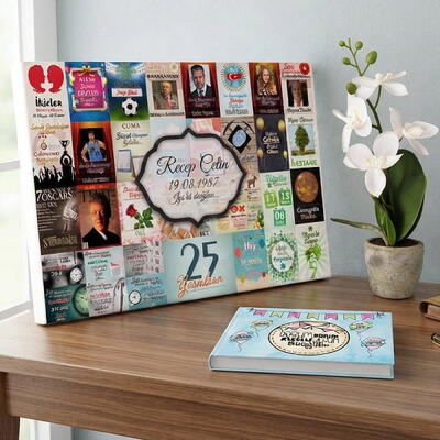  - Doğum Günü Hediyesi Kanvas Tablo ve Kitap