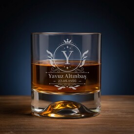  - Doğum Günü Hediyesi Tarihli Viski Bardağı