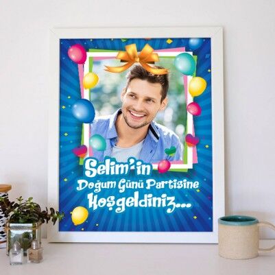 Doğum Günü Partisine Özel Poster - Thumbnail