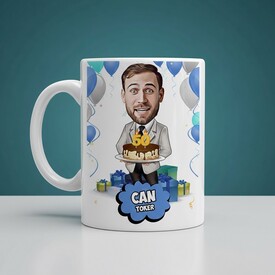  - Doğum Gününe Özel Karikatürlü Kupa