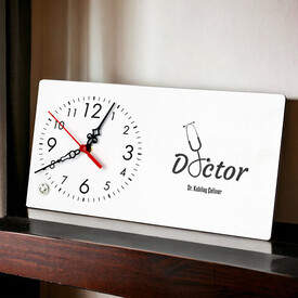 Doktorlara Özel Mesleki Şık Masa Saati - Thumbnail