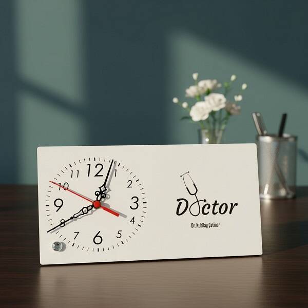 Doktorlara Özel Mesleki Şık Masa Saati