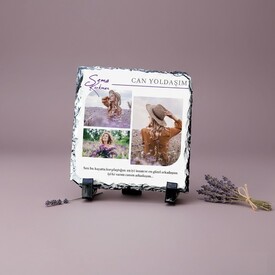  - Dosta Hediye Fotoğraflı Dekoratif Taş