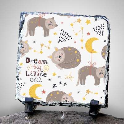  - Dream Big Little One Dekoratif Taş Baskı