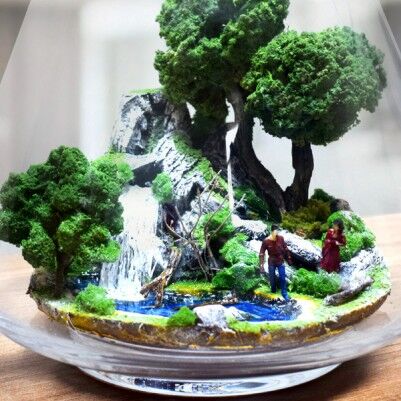 Düşler Bahçesi - Teraryum Minyatür Bahçe - Thumbnail